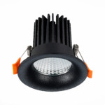 ST703.438.10 Св-к встр. Черный LED 1*10W 3000K 900Lm Ra>90 38° IP20 D85xH75 170-240V Встраиваемые светильники — изображение 3
