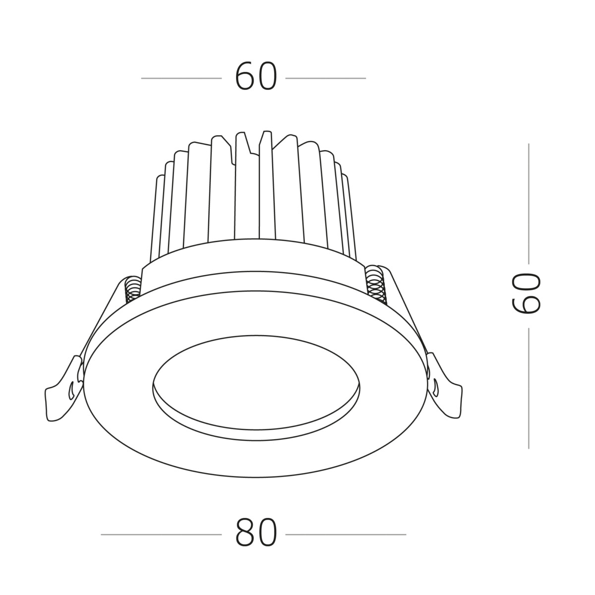 ST704.538.10 Св-к встр. Белый LED 1*10W 3000K 900Lm Ra>90 38° IP20 D80xH60 170-240V Встраиваемые светильники — изображение 4