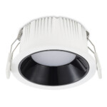 ST755.438.07 Св-к встр. Черный LED 1*7W 3000K 630Lm Ra80 120° IP20 D85xH45 100-240V Встраиваемые светильники — изображение 3