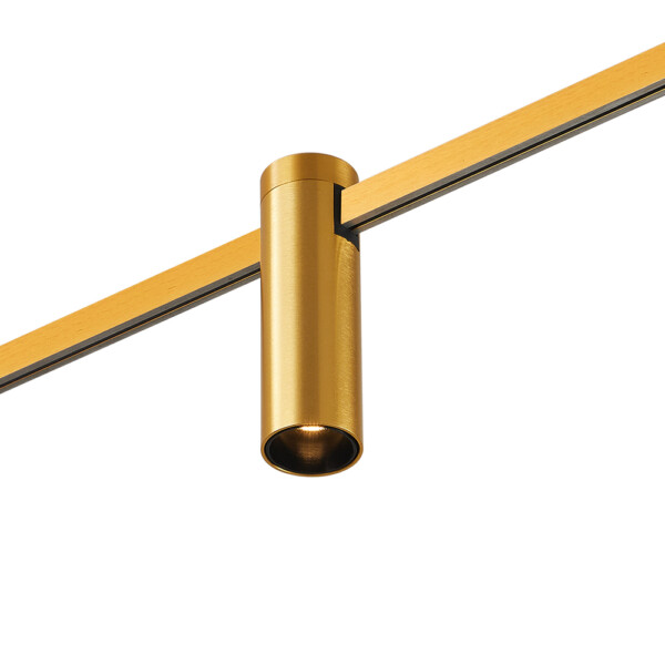 ST810.206.05 Магнитный трековый светильник FARM Золотистый LED 1*5W 3000K 230Lm Ra90 60 IP20 D35xH11 FARM