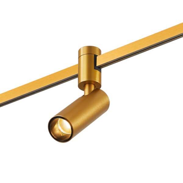 ST811.206.05 Магнитный трековый светильник FARM Золотистый LED 1*5W 3000K 350Lm Ra90 60 IP20 D35xH10 FARM