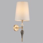 5040/1W CLASSIC ODL24 371 античн.бронза/беж.абажур/металл/керамика Бра E27 1*60W HOMI — изображение 3