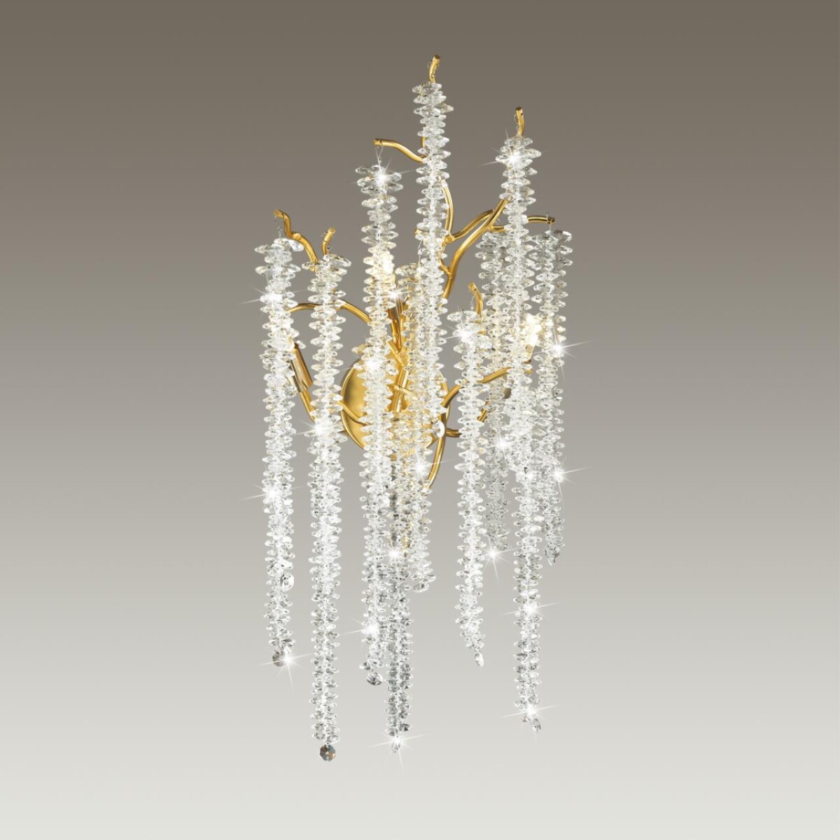 5005/3W HALL ODL23 617 золотой/прозрачный металл/хрусталь Бра G9 3*40W BANCHE — изображение 5