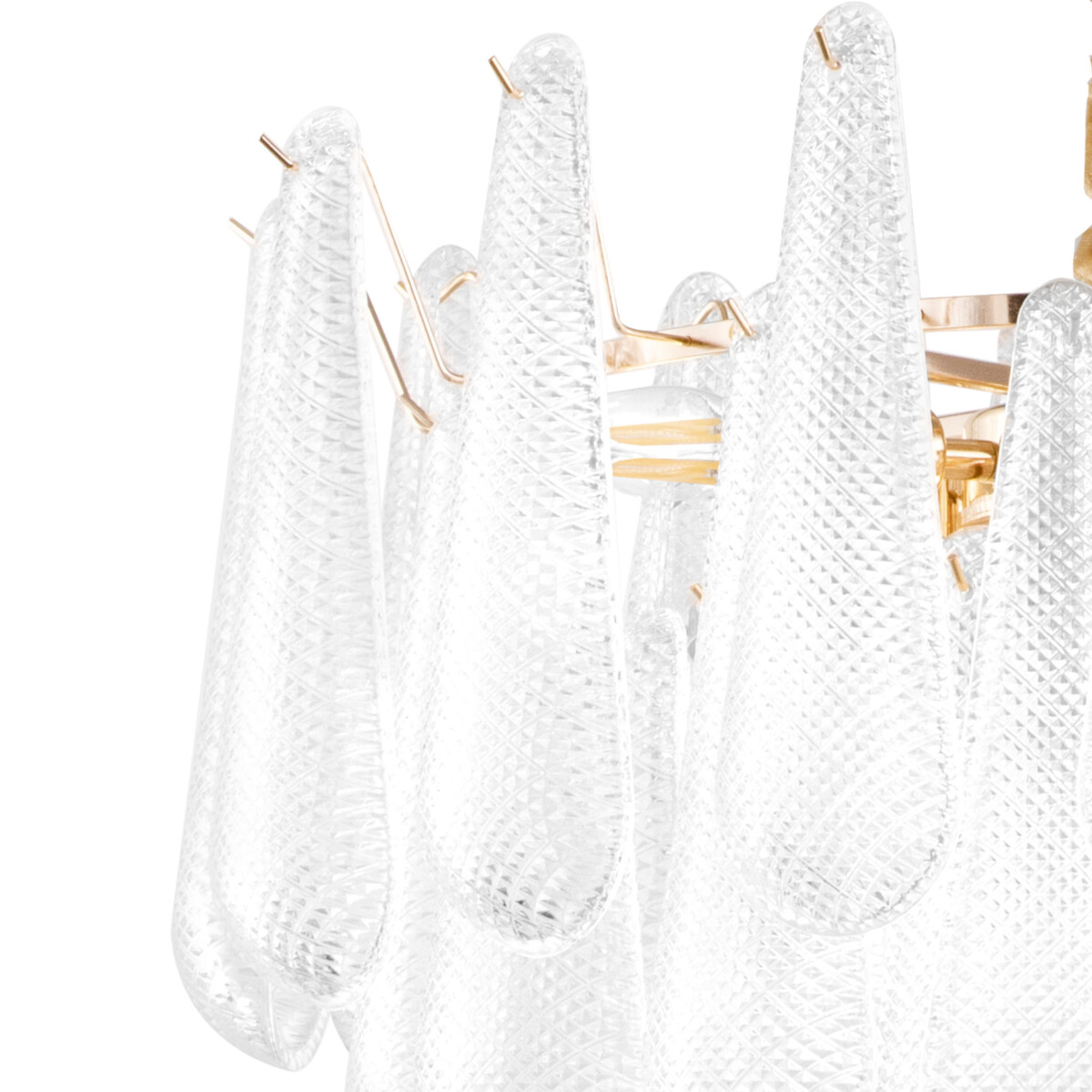 799102 (2КОР!) Люстра RETRO II 10х6W(led) E14 ЗОЛОТО/ПРОЗРАЧНЫЙ — изображение 4