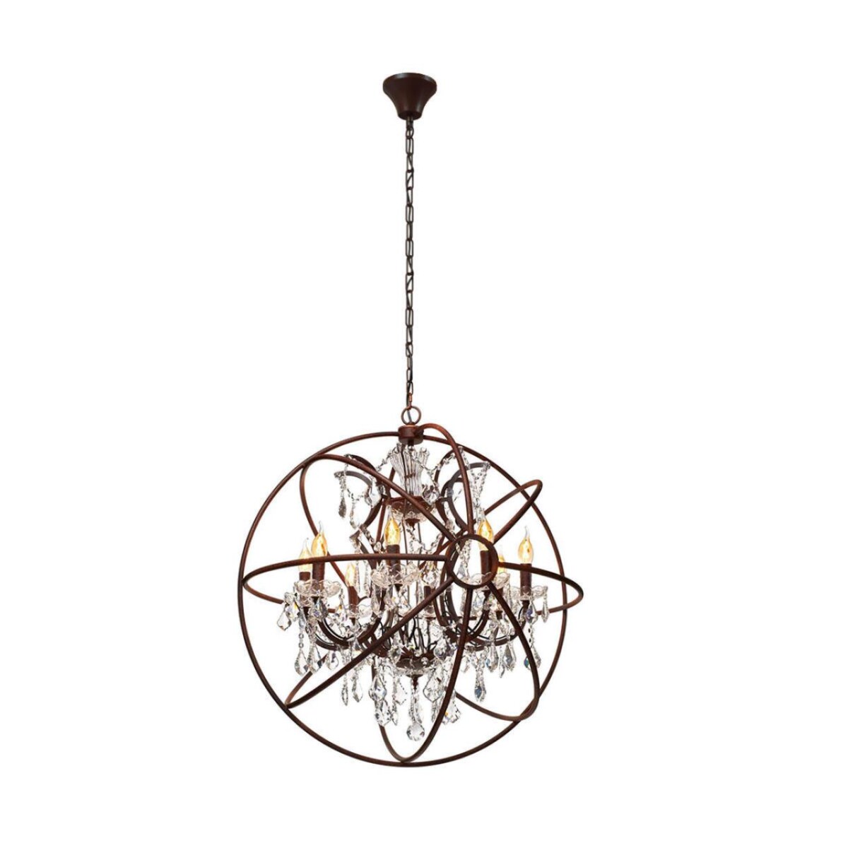 в наличии LOFT1897/8 Подвесная люстра LOFT IT Foucaults orb crystal - купить в интернет-магазине Светильники Торг