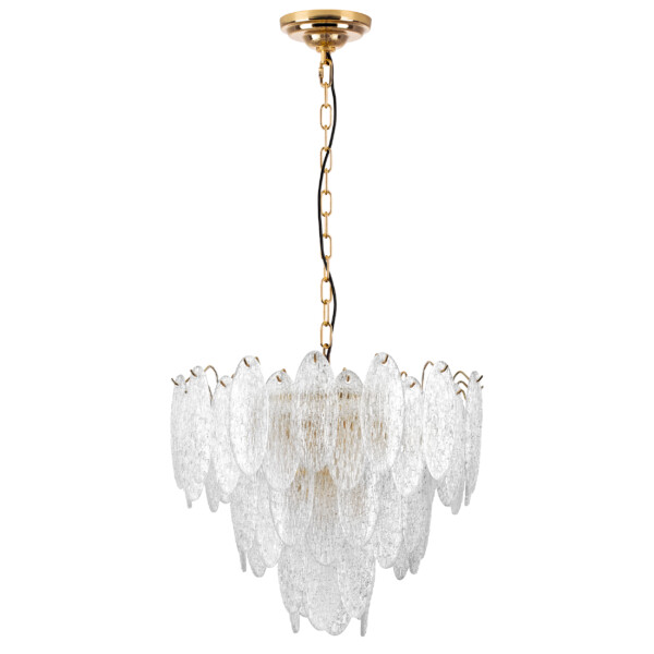 799092 Люстра RETRO 9х8W (led) E14 ЗОЛОТО/ПРОЗРАЧНЫЙ