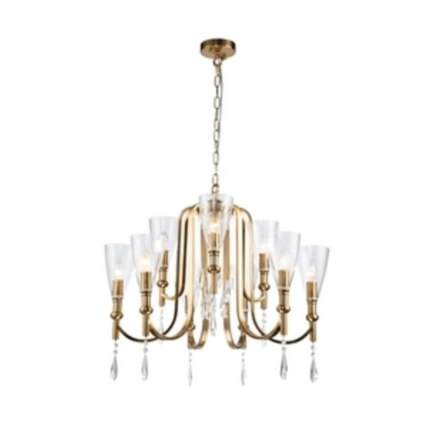 2968-9P, подвесная люстра, D700xH570/1570, 9xE14x40W, excluded