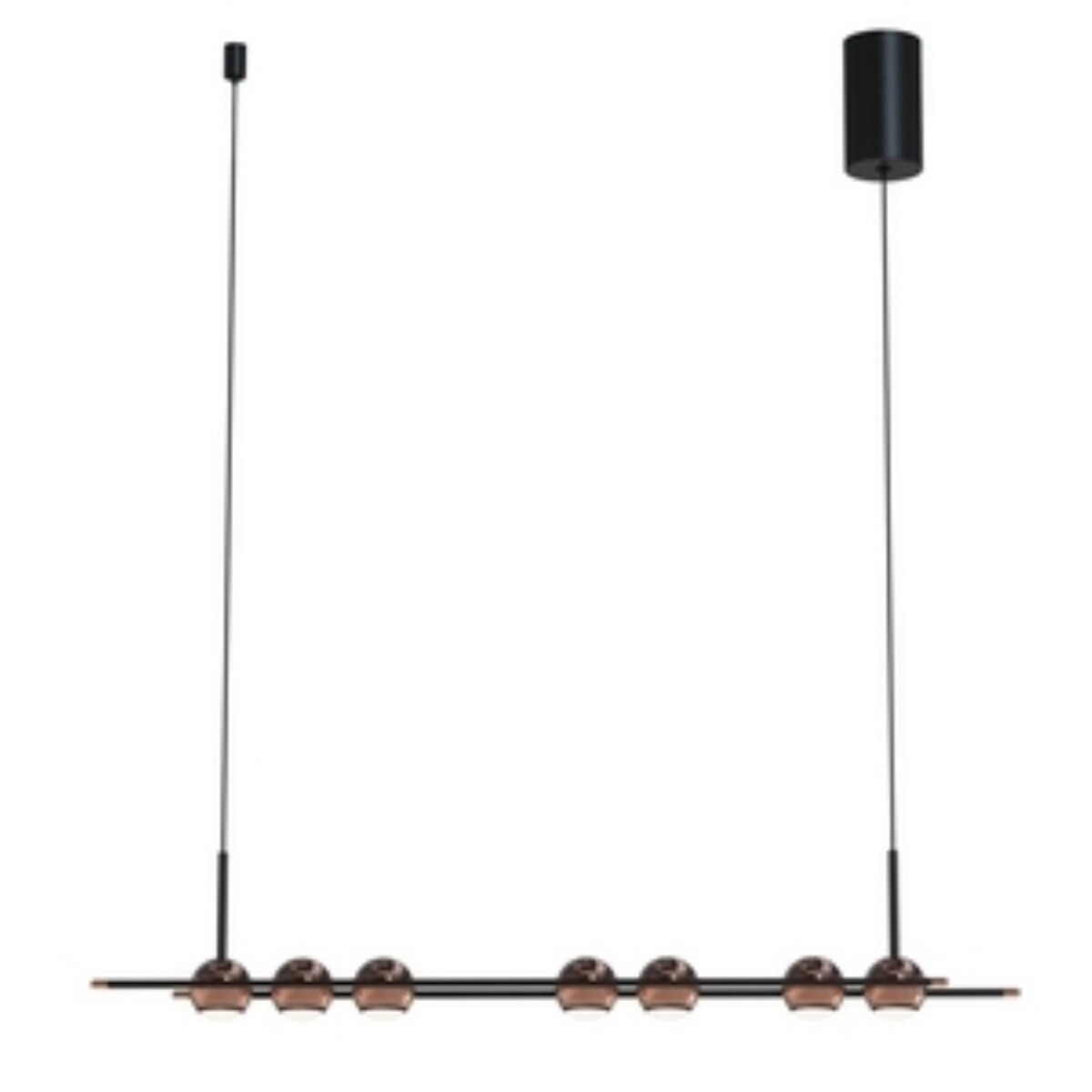 4561-7P, подвесная люстра, L800xW65xH1500/1675, 7xLEDx4W, 1680LM, 4000K, included — изображение 1