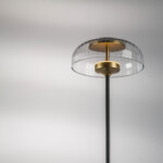 738773 Торшер ACRILE 7W LED 263LM 120G ЗОЛОТО/ЧЕРНЫЙ 3000K - купить в интернет-магазине Светильники Торг