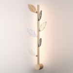 5445/5WL L-VISION ODL_EX25 063 матов.золото/дымч/прозрачн/коньячн/бензинов./металл/стекло Настенный светильник LED*5W 3000K 220Лм LISTVA — изображение 4