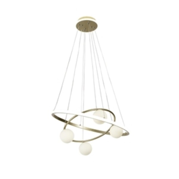 4185-6P, подвесная люстра, D600xH150/1200, 4xG9LEDx10W, excluded + LEDx70W + LEDx20W, 4725LM, 3000-6000K, included, remote control