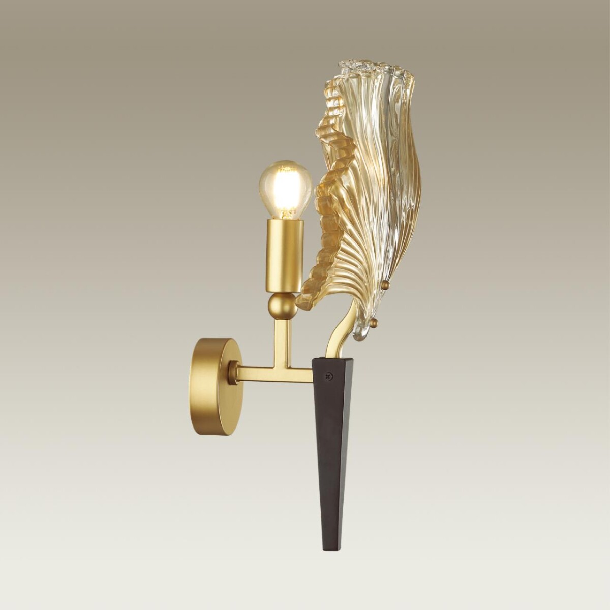 4870/1W HALL ODL_EX22 149 золотой/чёрный/стекло Бра E14 1*40W VENTAGLIO — изображение 5