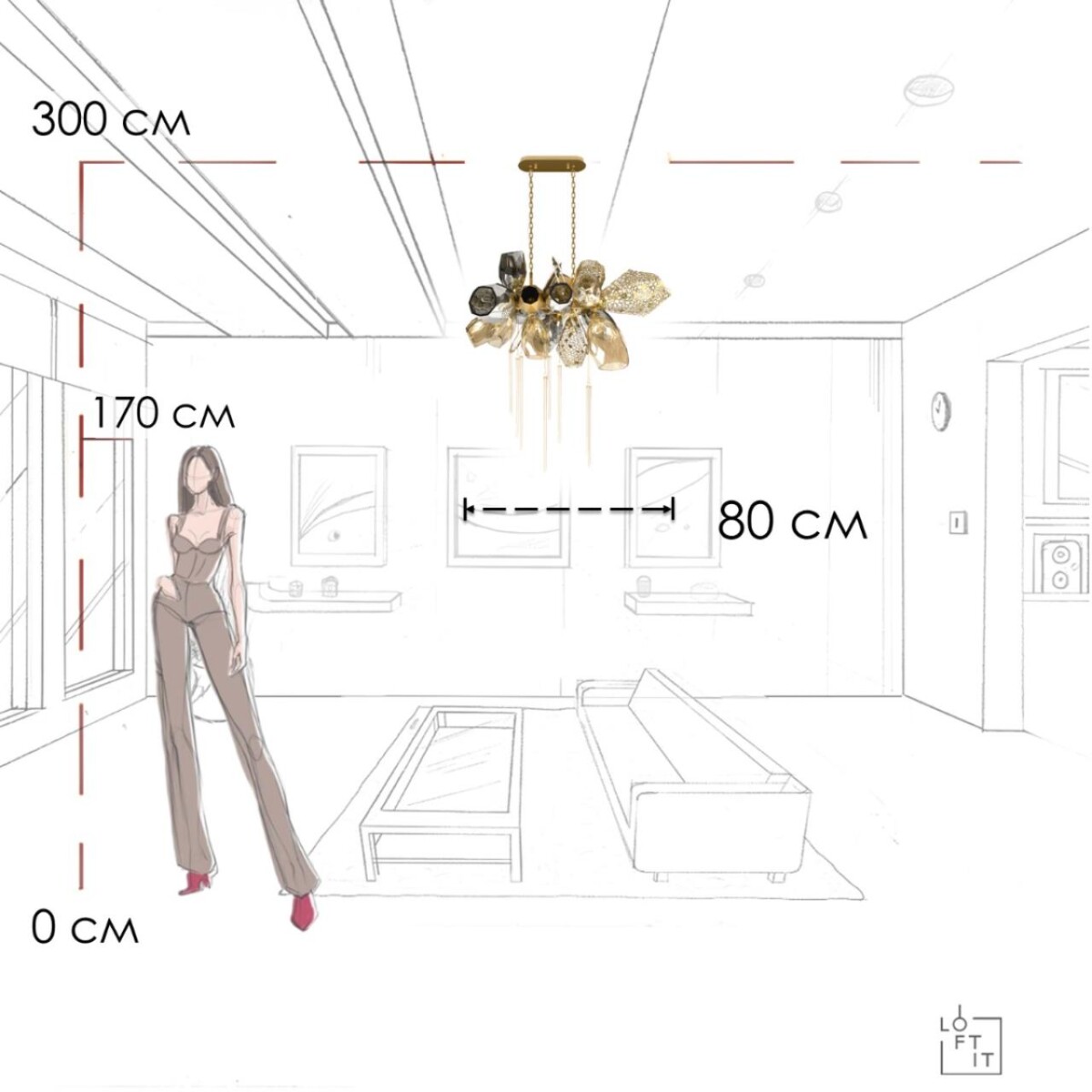 10401/800L Подвесная люстра LOFT IT Britannica — изображение 10