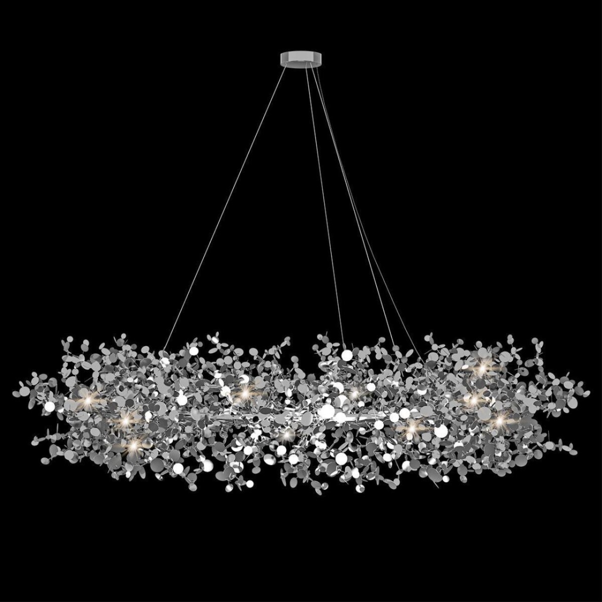 в наличии 10101/1000 Chrome Подвесная люстра LOFT IT Spark - купить в интернет-магазине Светильники Торг