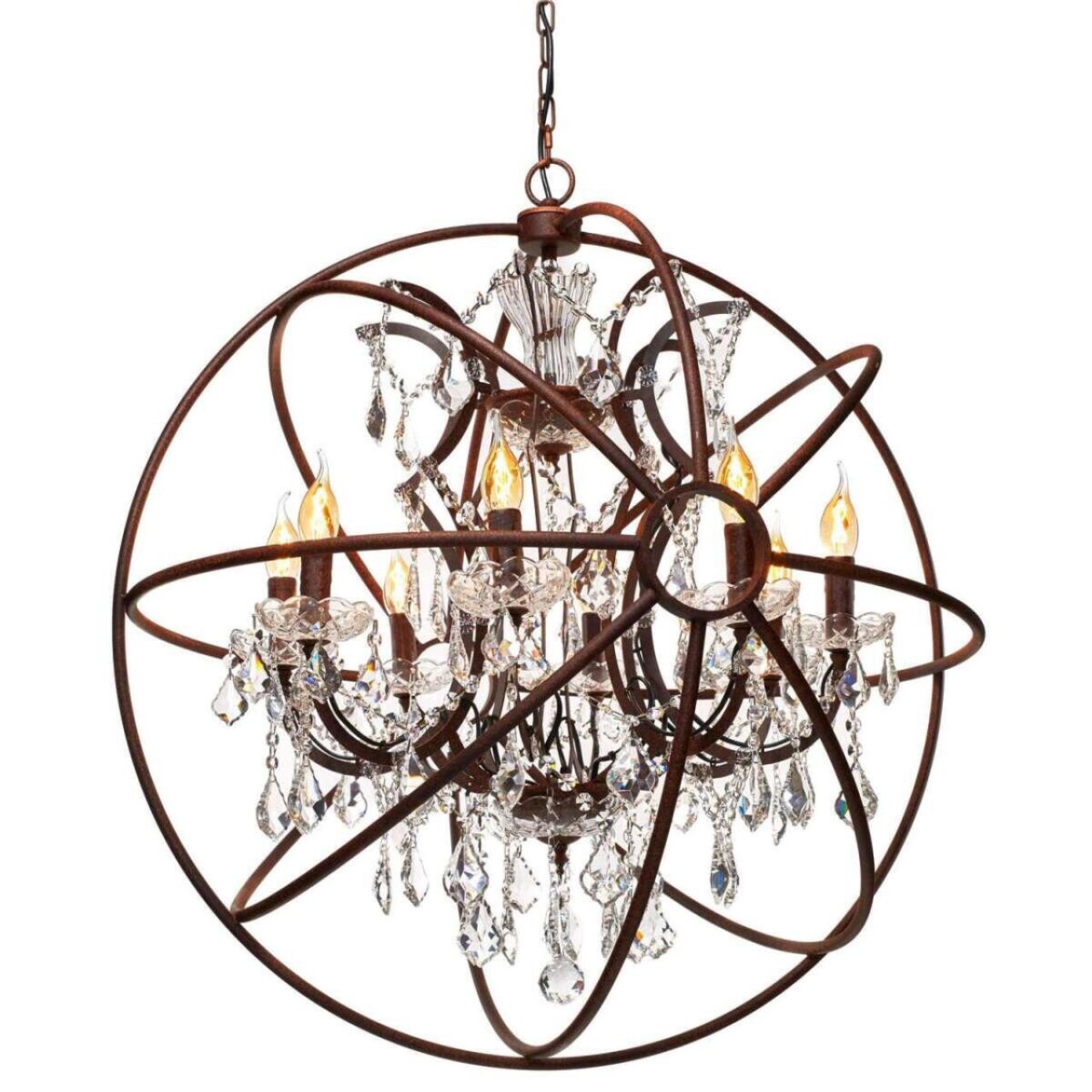 в наличии LOFT1897/8 Подвесная люстра LOFT IT Foucaults orb crystal - купить в интернет-магазине Светильники Торг