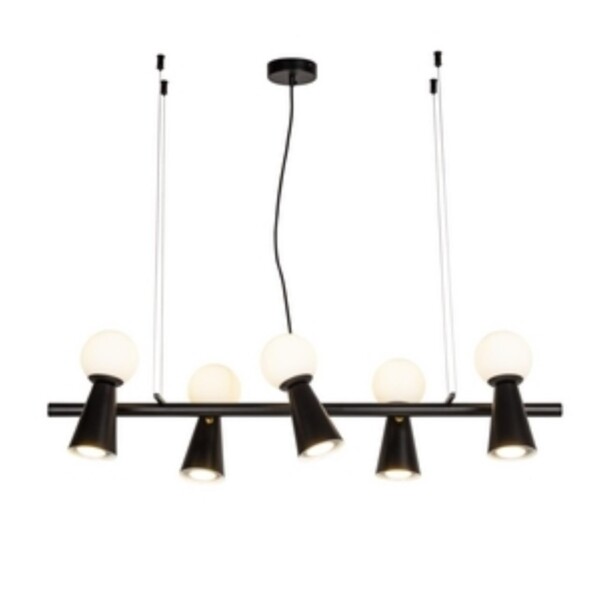 4095-5P, подвесная люстра, L900xW330xH230/1730, 5xG9LEDx3W + 5xGU10x35W, excluded