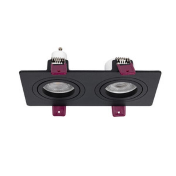 4646-2C, врезной светильник, L172xW92xH28, cutout:L150xW75, 2xGU10x35W, IP20, excluded