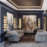 4853/6W HALL ODL_EX21 155 золото/стекло Настенный светильник E14 6*40W высота 1170см EMPIRE