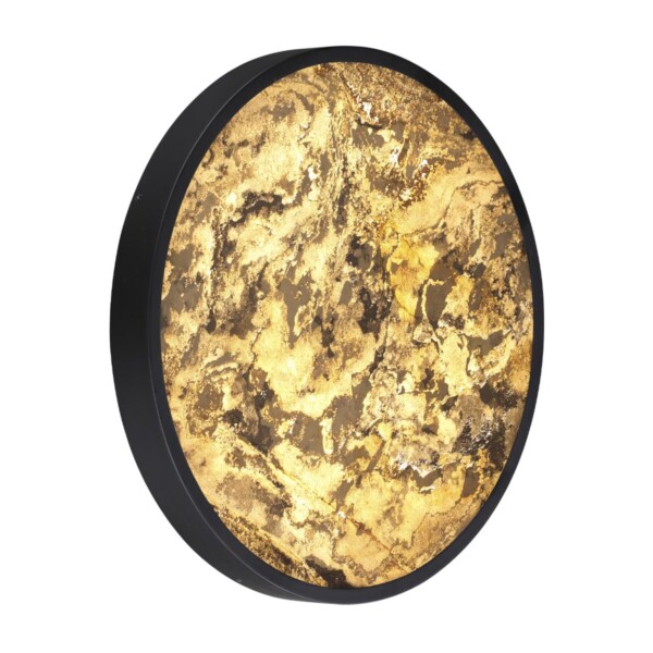 5064/40L L-VISION ODL24 205 черн./серо-беж./металл/натур.камень/акрил Настенный светильник с переключ.цветов.темпер. LED 40W 3000К/4000K/6000K BERGI