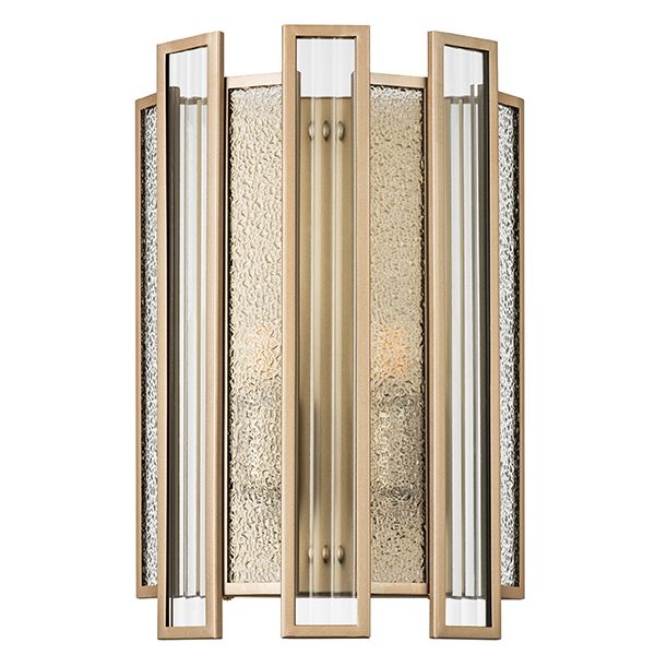 712622 Бра AGAVE 2х40W E14 ШАМПАНЬ/ПРОЗРАЧНЫЙ