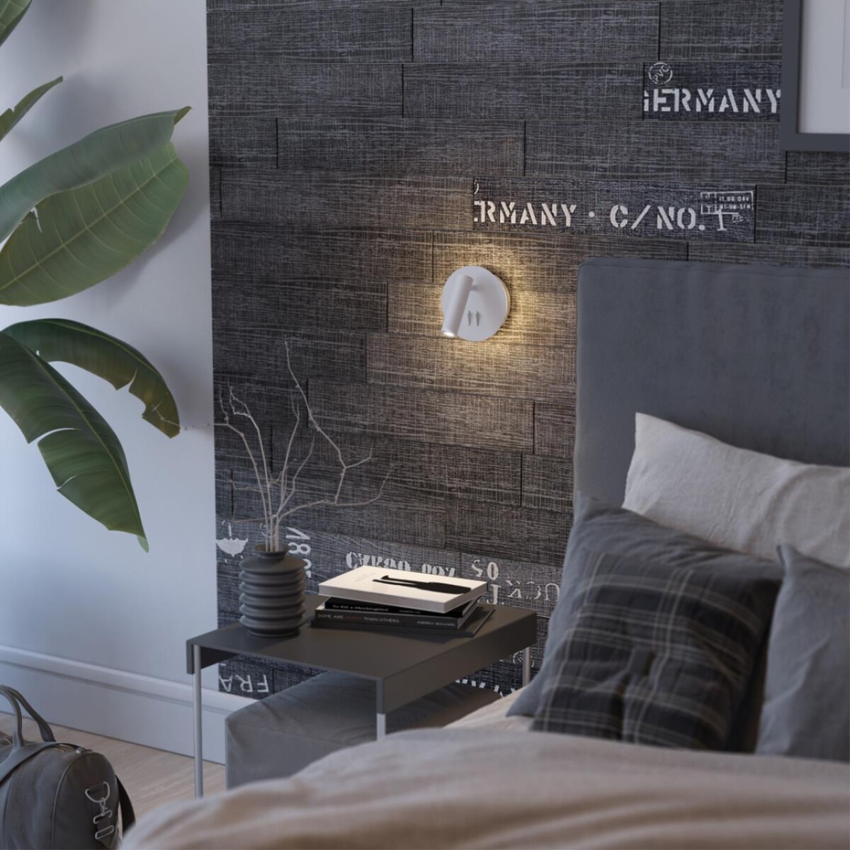 eff361c93cb9fdbcff45496591b72179 3912/9WL HIGHTECH ODL20 471 бел/металл Наст-й свет-к с лампой д/чтения с выкл LED 9W 3000K 220V BEAM — изображение 1