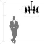 в наличии 817164 Люстра STRATO 16х40W E14 ХРОМ - купить в интернет-магазине Светильники Торг