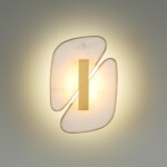 6638/10WL L-VISION ODL_EX24 087 металл/золотой/искусственный мрамор/акрил Настенный светильник IP20 LED 10W 3000K 220V CHIARA — изображение 5