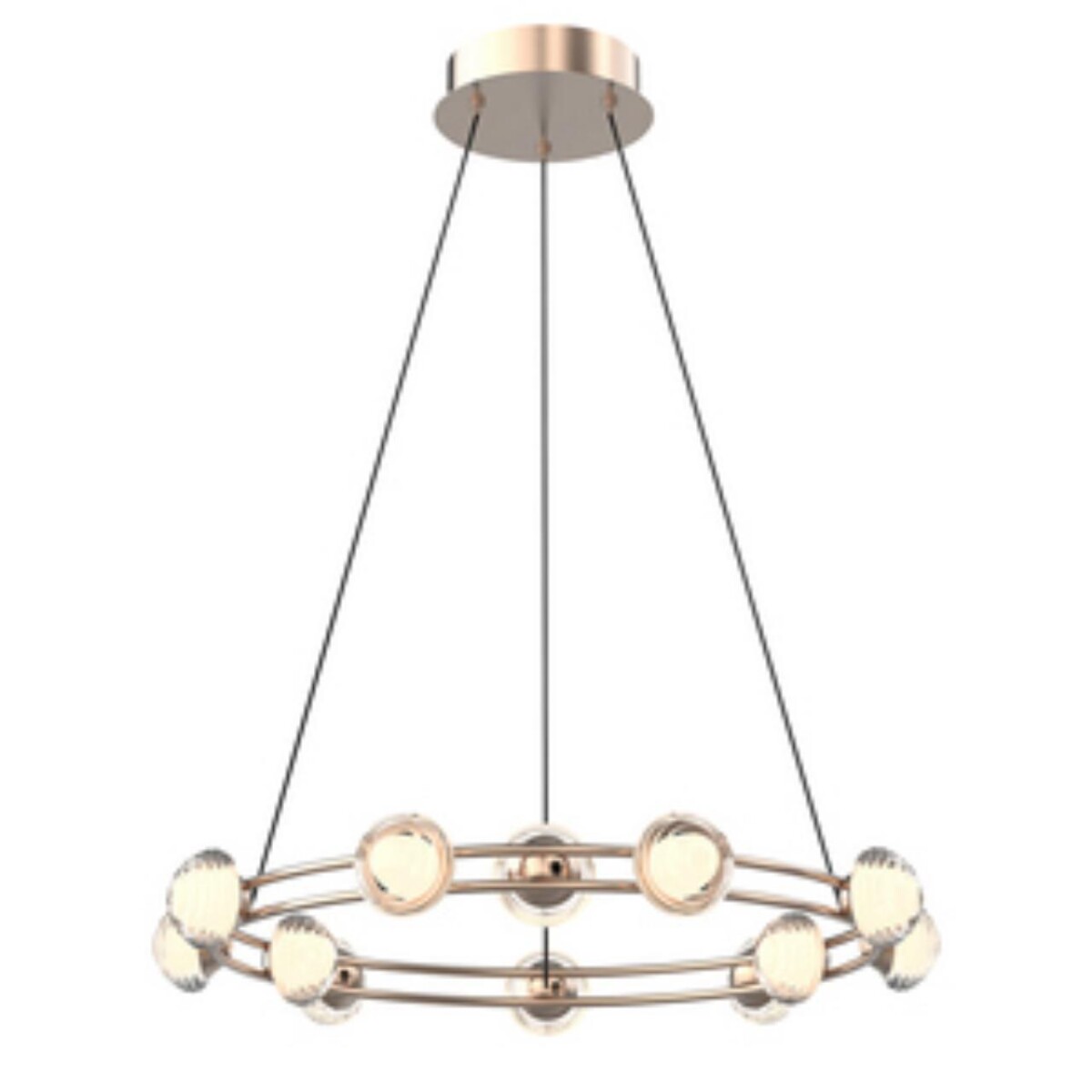 4382-12P, подвесная люстра, D550xH1880, 12xLEDx3.3W, 2800LM, 4000K, CRI>90, included — изображение 1