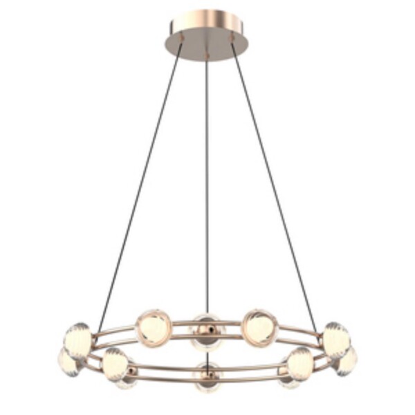 4382-12P, подвесная люстра, D550xH1880, 12xLEDx3.3W, 2800LM, 4000K, CRI>90, included