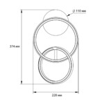 Escada 10230/SG LED*34W Black — изображение 6