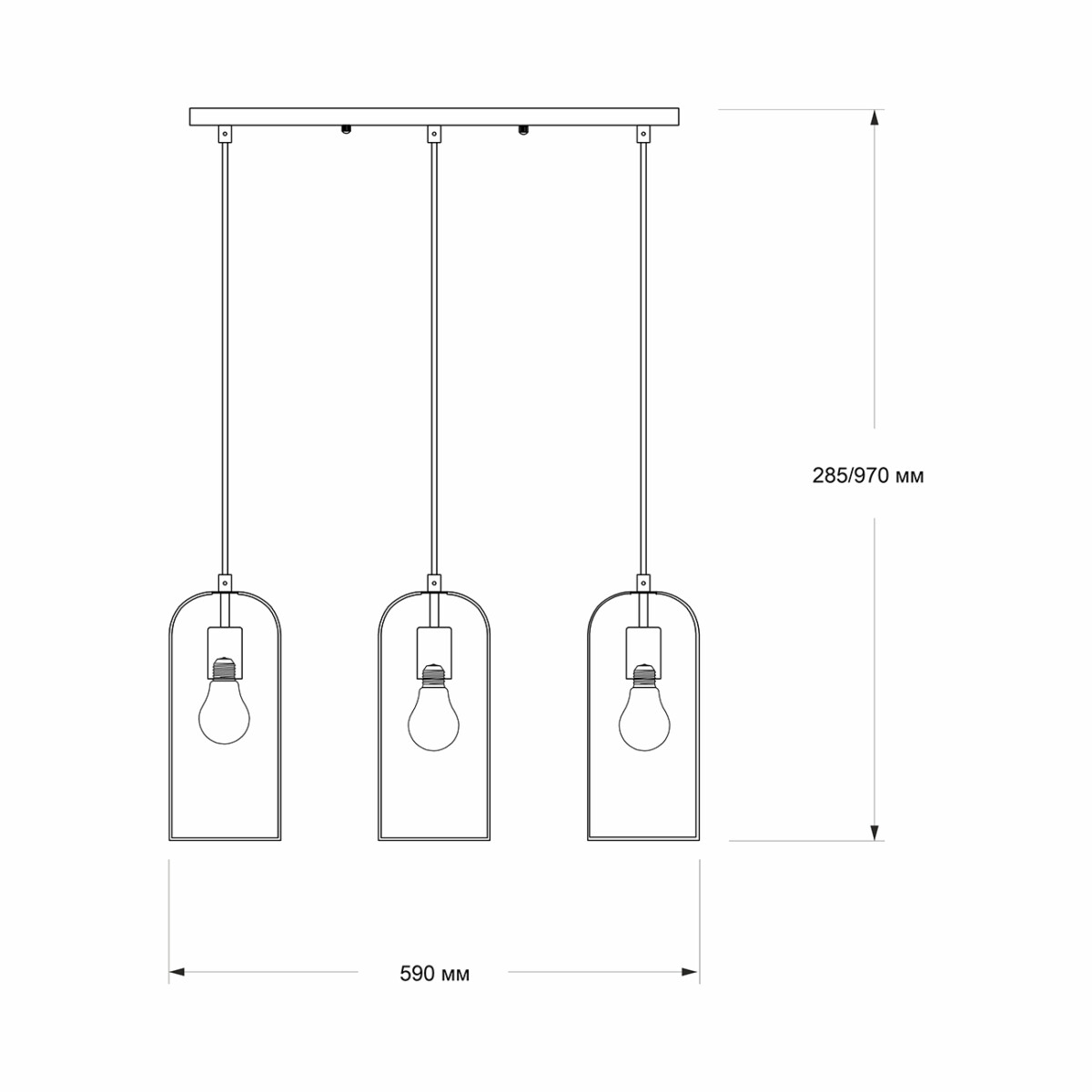 Escada 10198/3S E27*60W Black — изображение 6