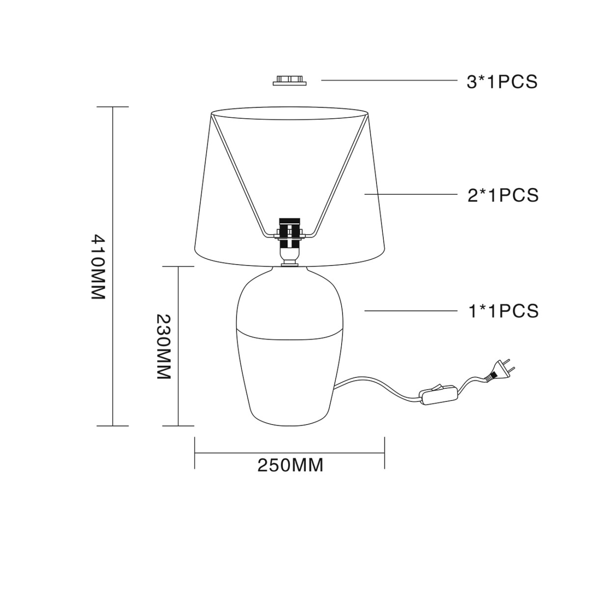Escada 10195/L E27*40W White — изображение 5