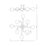 Escada 1132/8P E27*60W Gold — изображение 6