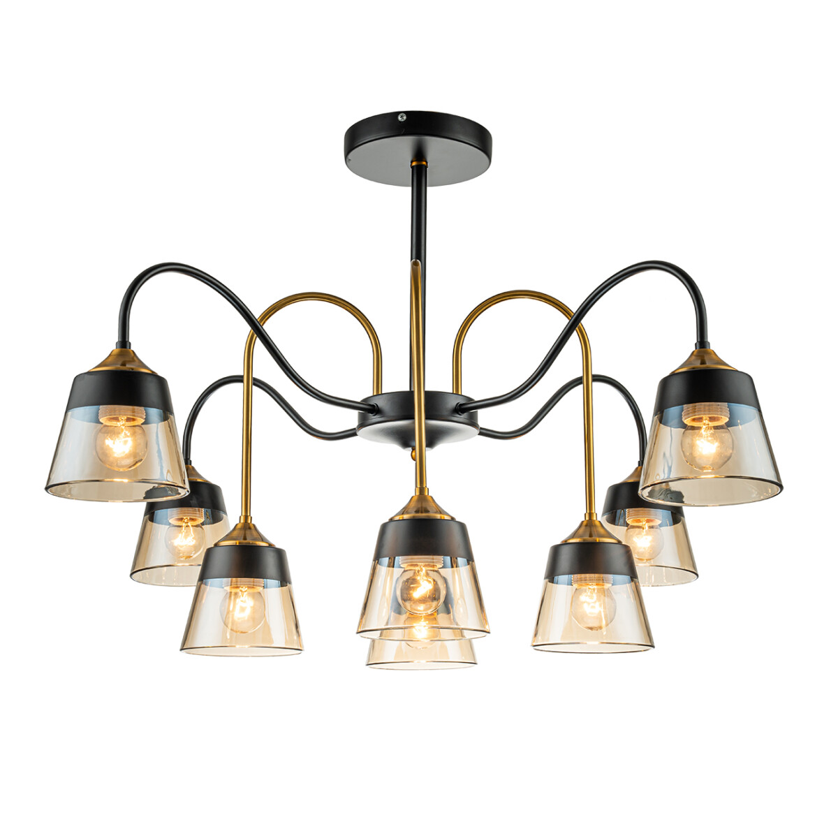 l108160 Escada 1147/8P E27*40W Black/Brass — изображение 1