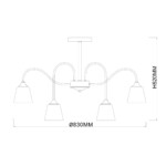 Escada 1147/8P E27*40W Black/Brass — изображение 6