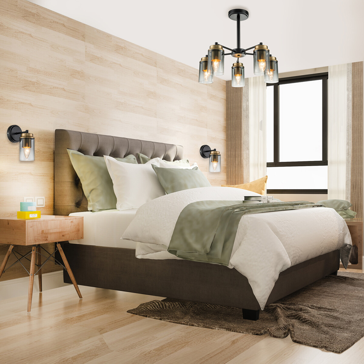 Escada 2118/5P E14*40W Black/Brass — изображение 5