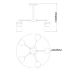 Escada 2118/5P E14*40W Black/Brass — изображение 6