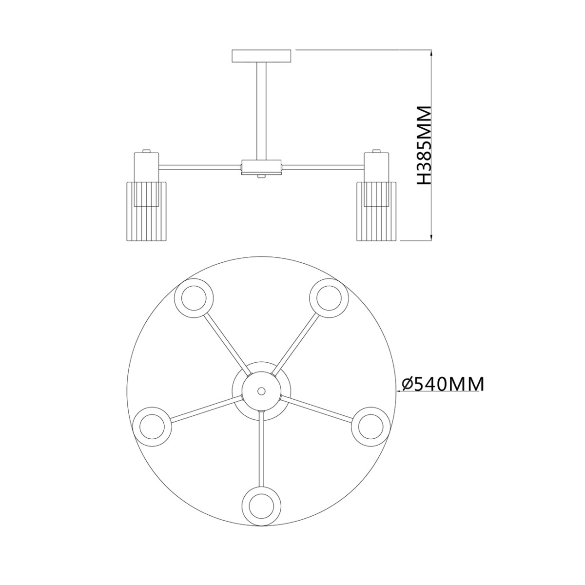 Escada 2120/5P E14*40W Black — изображение 6