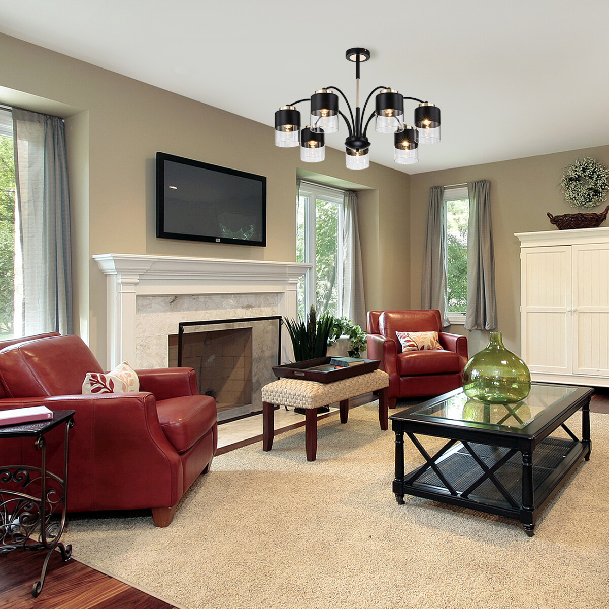 Escada 2121/7P E27*40W Black/Gold — изображение 5