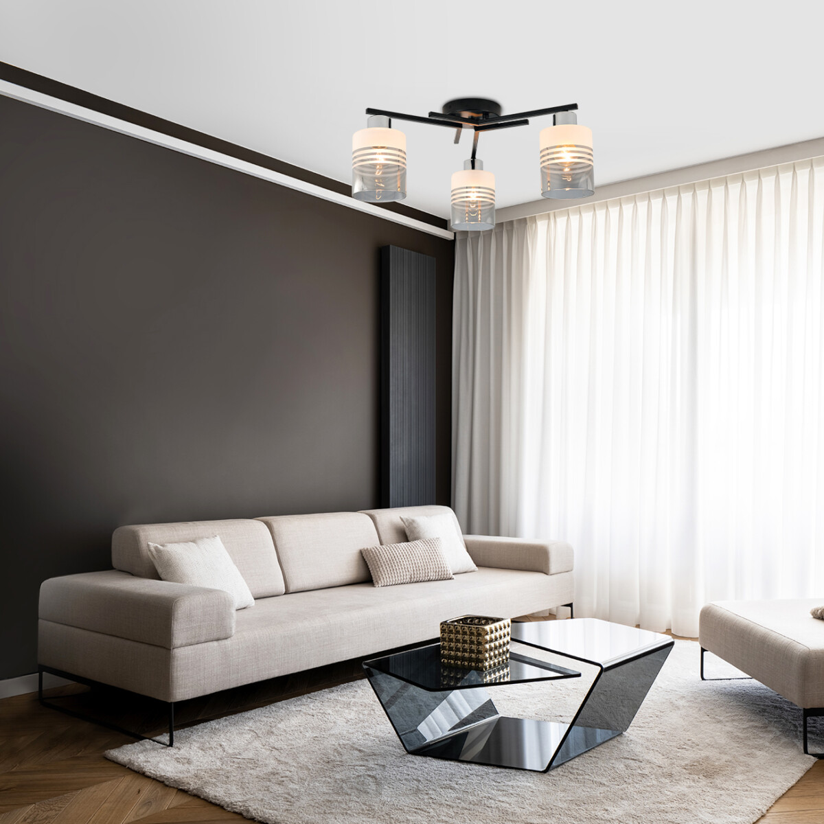 Escada 1132/3P E27*60W Black/Chrome — изображение 5