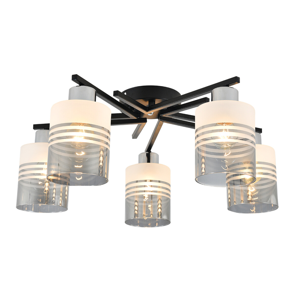 Escada 1132/5P E27*60W Black/Chrome — изображение 1