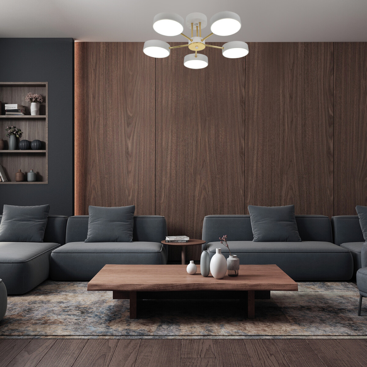 Escada 10262/5 LED*64W White/Gold — изображение 6