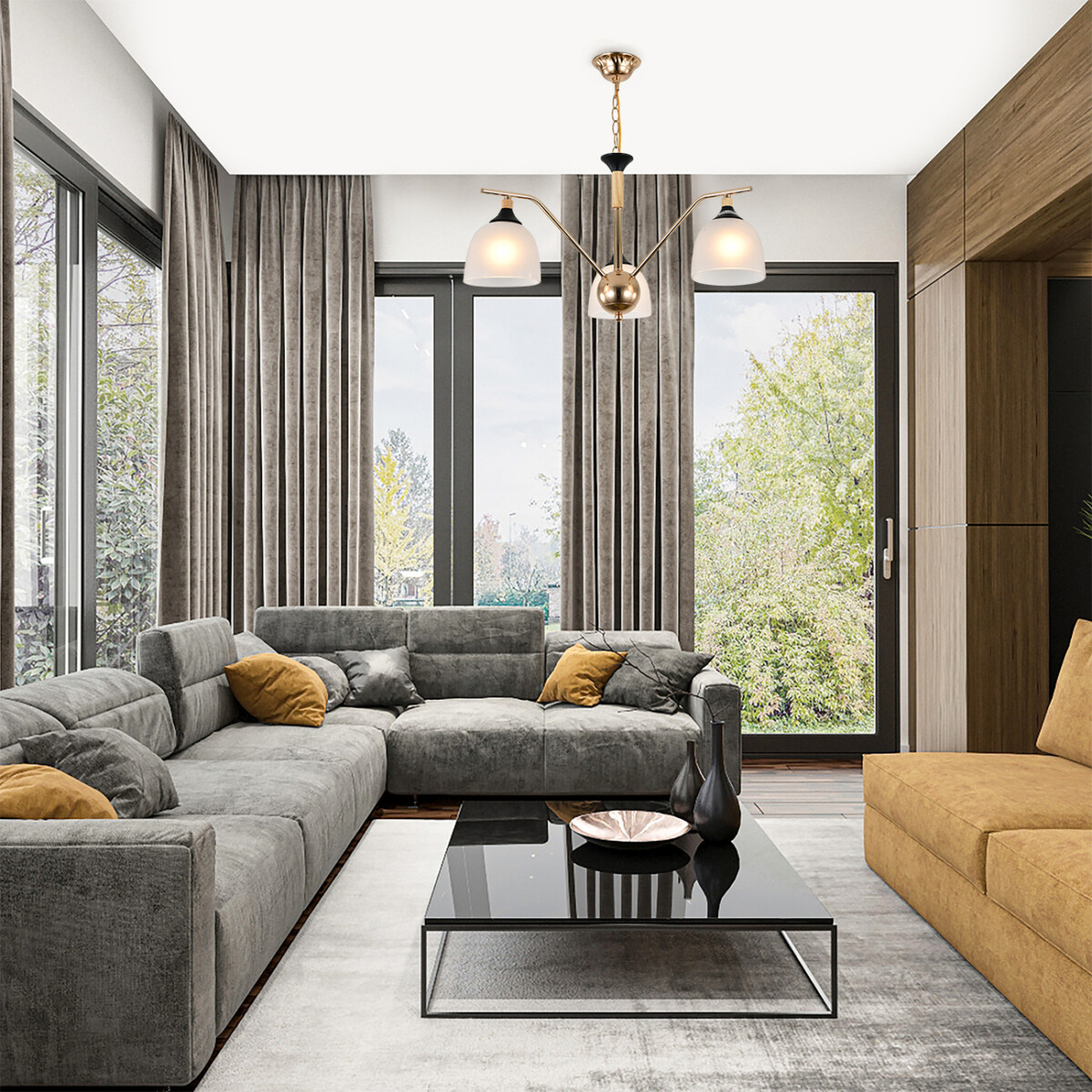 Escada 2123/3P E27*40W Gold/Black — изображение 5