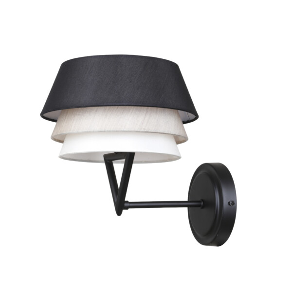 Escada 10187/1A E27*60W Black/Beige/White