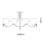 Escada 683/8P E14*40W Chrome — изображение 9