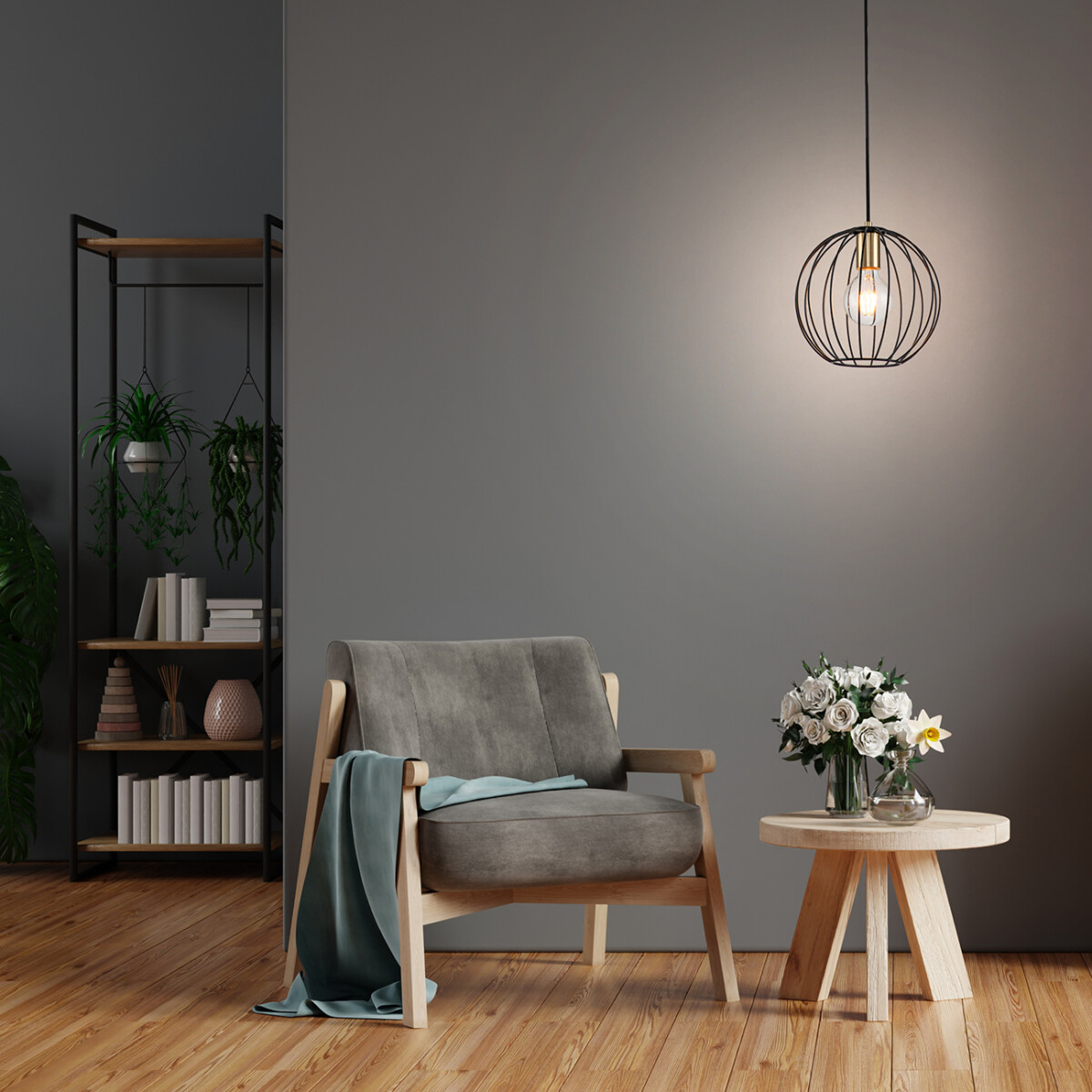 Escada 10176/1S E27*60W Black/Brass — изображение 3