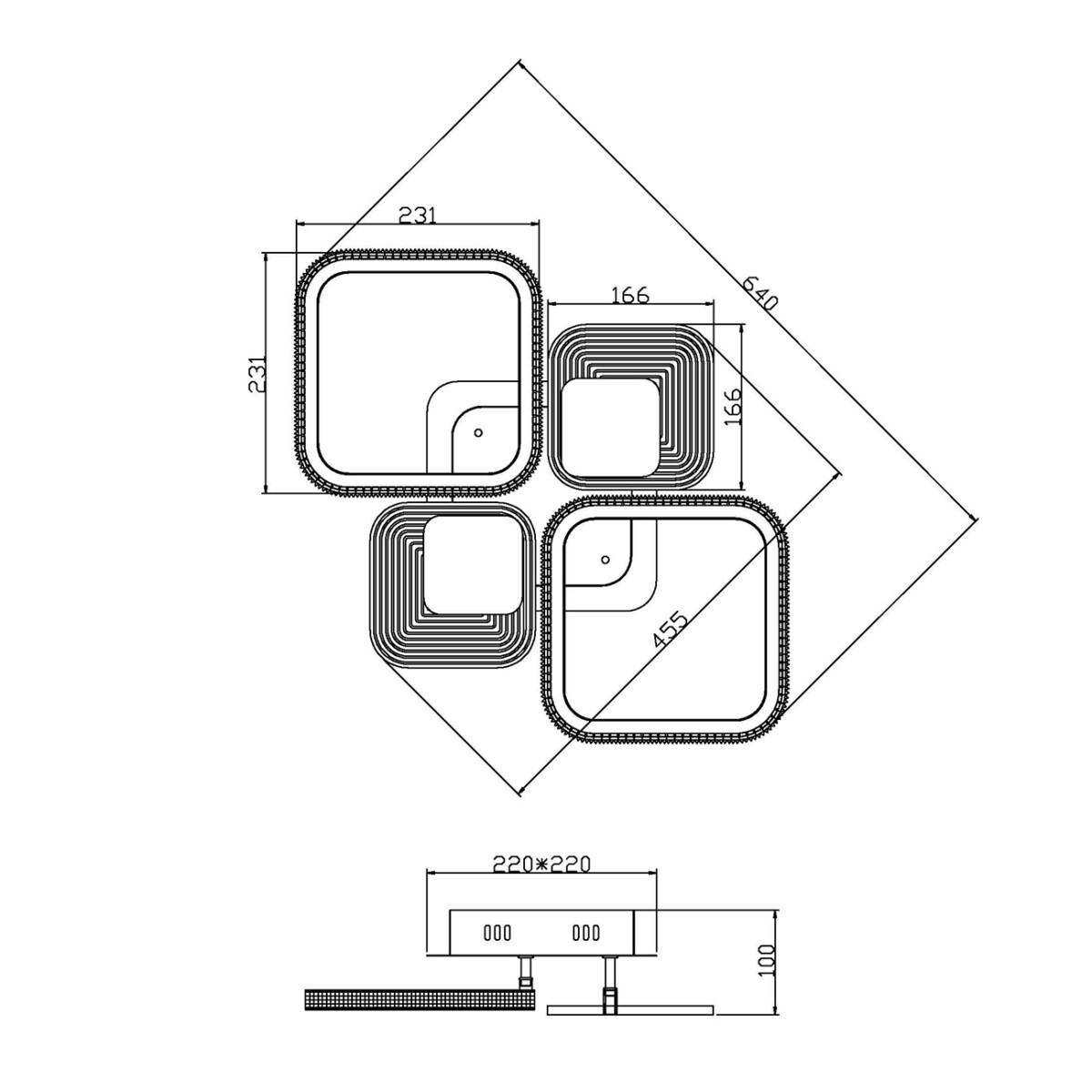 Escada 10255/4 LED*80W White — изображение 7