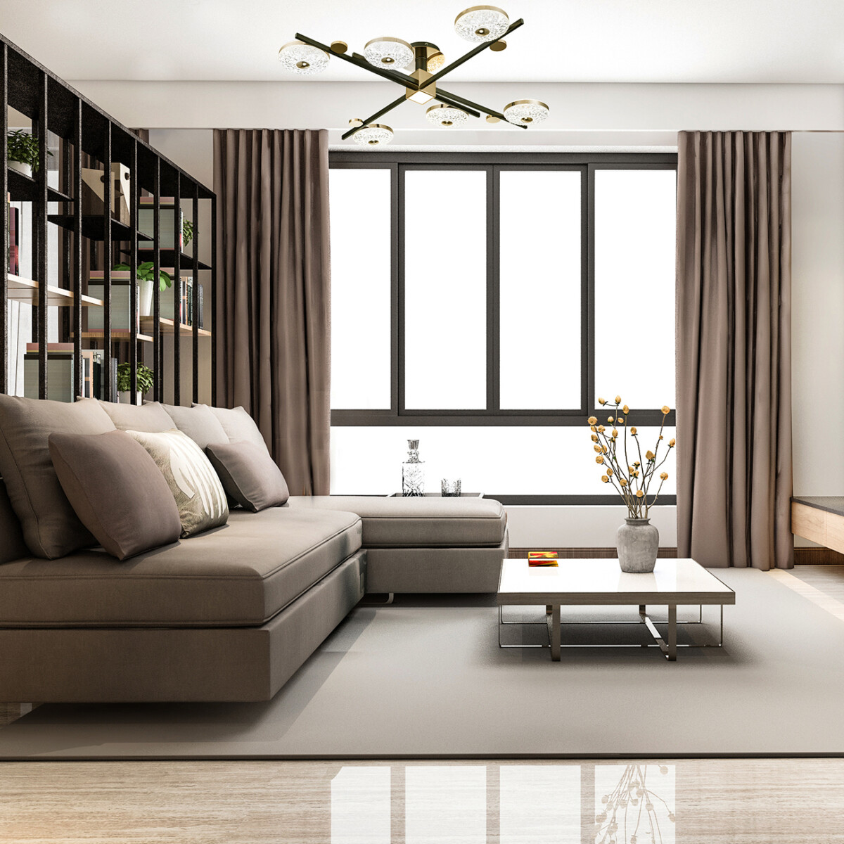 Escada 10219/6 LED*78W Black/Gold — изображение 7