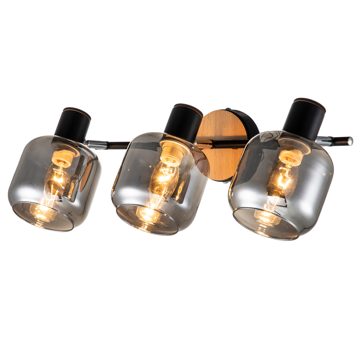 Escada 10177/3A E14*40W Black/Chrome/Wood — изображение 1