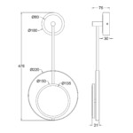 Escada 10206/SG LED*7W Black/Gold — изображение 7